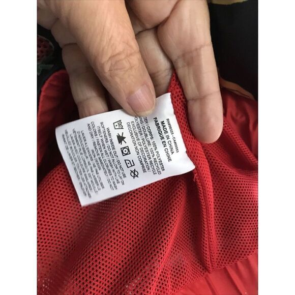 NEW Nike Women 1X Windbreaker Full Zip Jacket Fruit Print Lined Pocket Logo Mesh - Picture 9 of 10